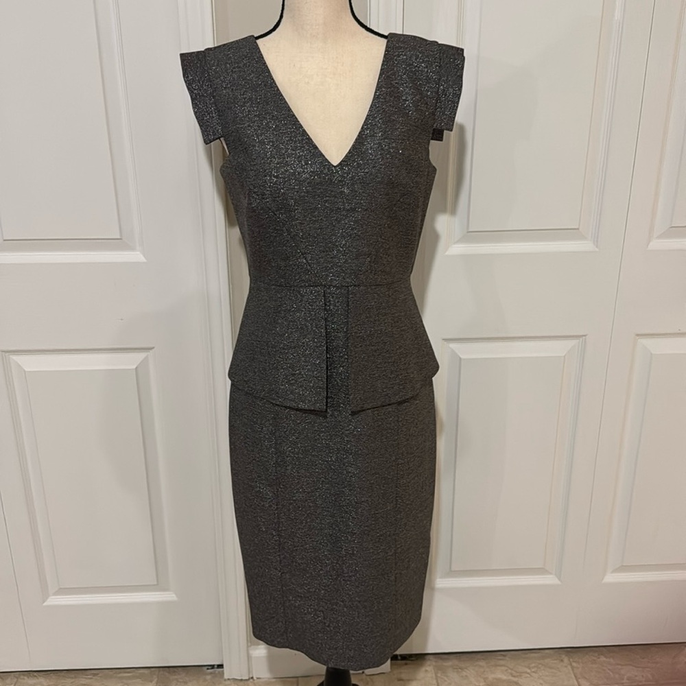 Black Halo Women Peplum Dress